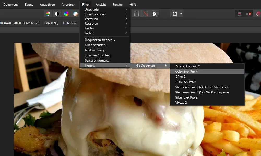 Affinity Photo über Filter und Plugins einsetzen