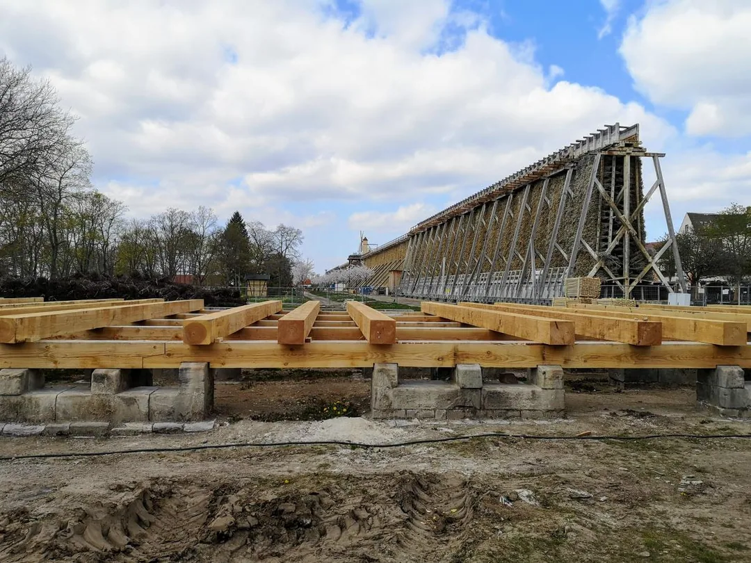 Bad Dürrenberg - Baustelle Gradierwerk