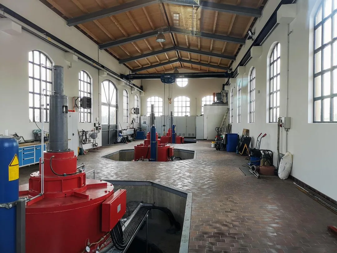 Bad Dürrenberg - Blick ins neue Wasserkraftwerk
