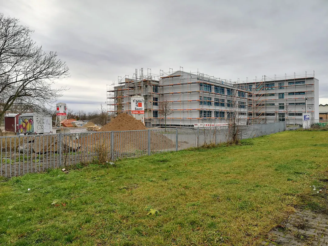 Grundschule Hanoier Straße im Umbau - Baustelle Dezember 2020