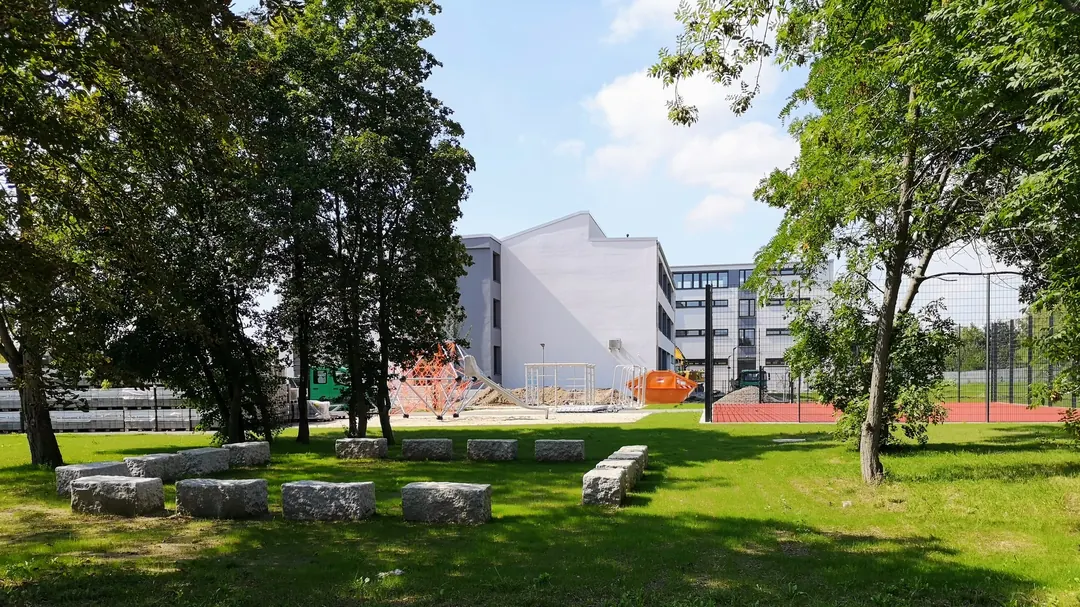 Grundschule Hanoier Straße im Umbau - Baustelle September 2021