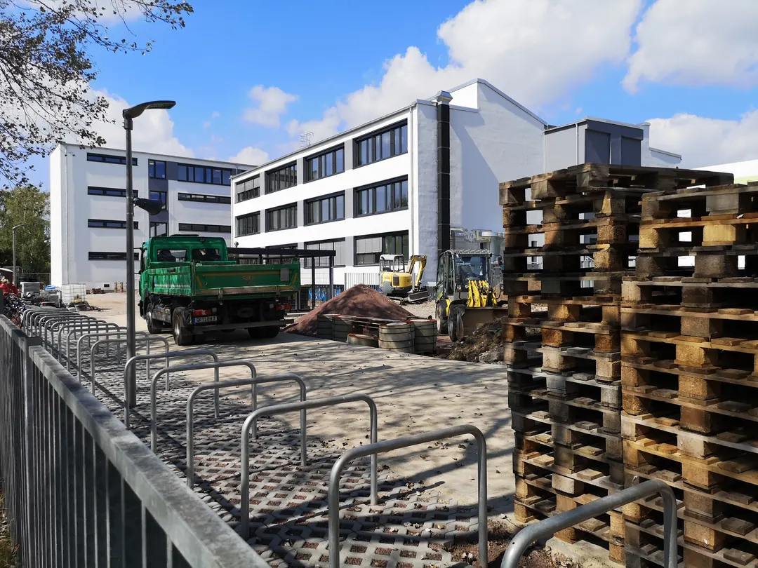 Grundschule Hanoier Straße im Umbau - Baustelle September 2021