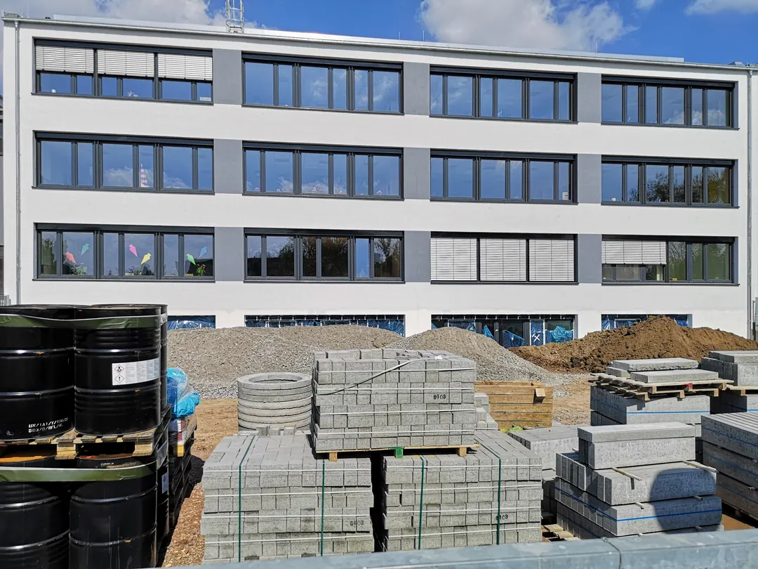 Grundschule Hanoier Straße im Umbau - Baustelle September 2021