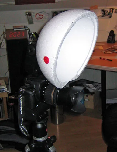 diy Styropor Softbox Halbkugel
