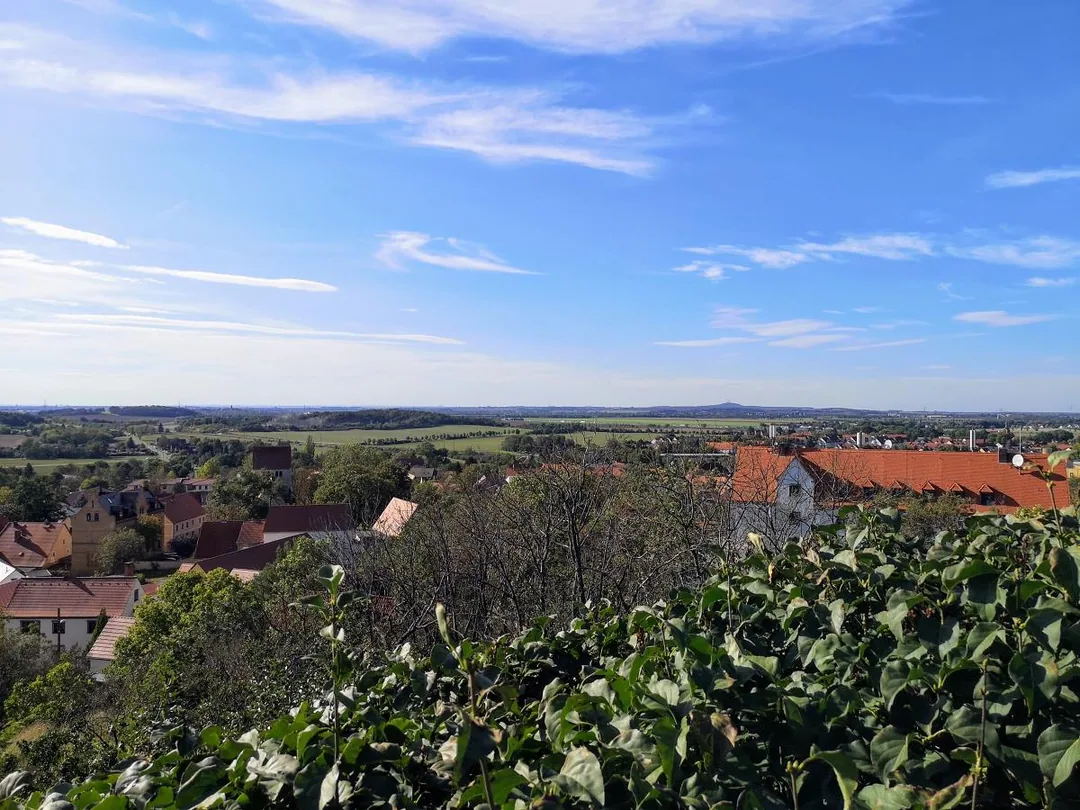 Landsberg - Blick vom Kapellenberg zum Petersberg