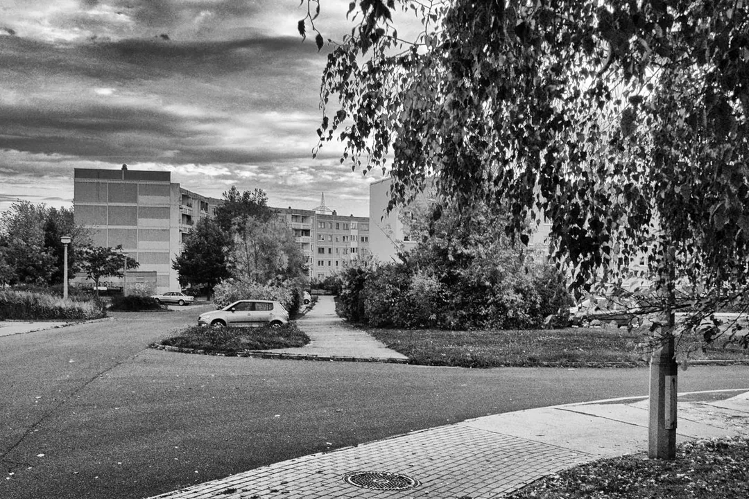 Silberhöhe: Rundblock in der Hanoier Straße