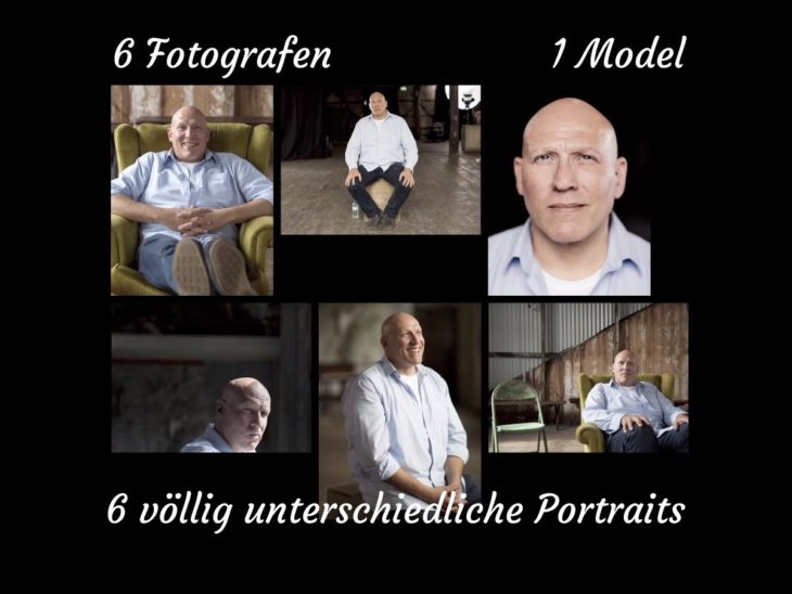 6 Fotografen, 1 Model, 6 völlig unterschiedliche Portraits