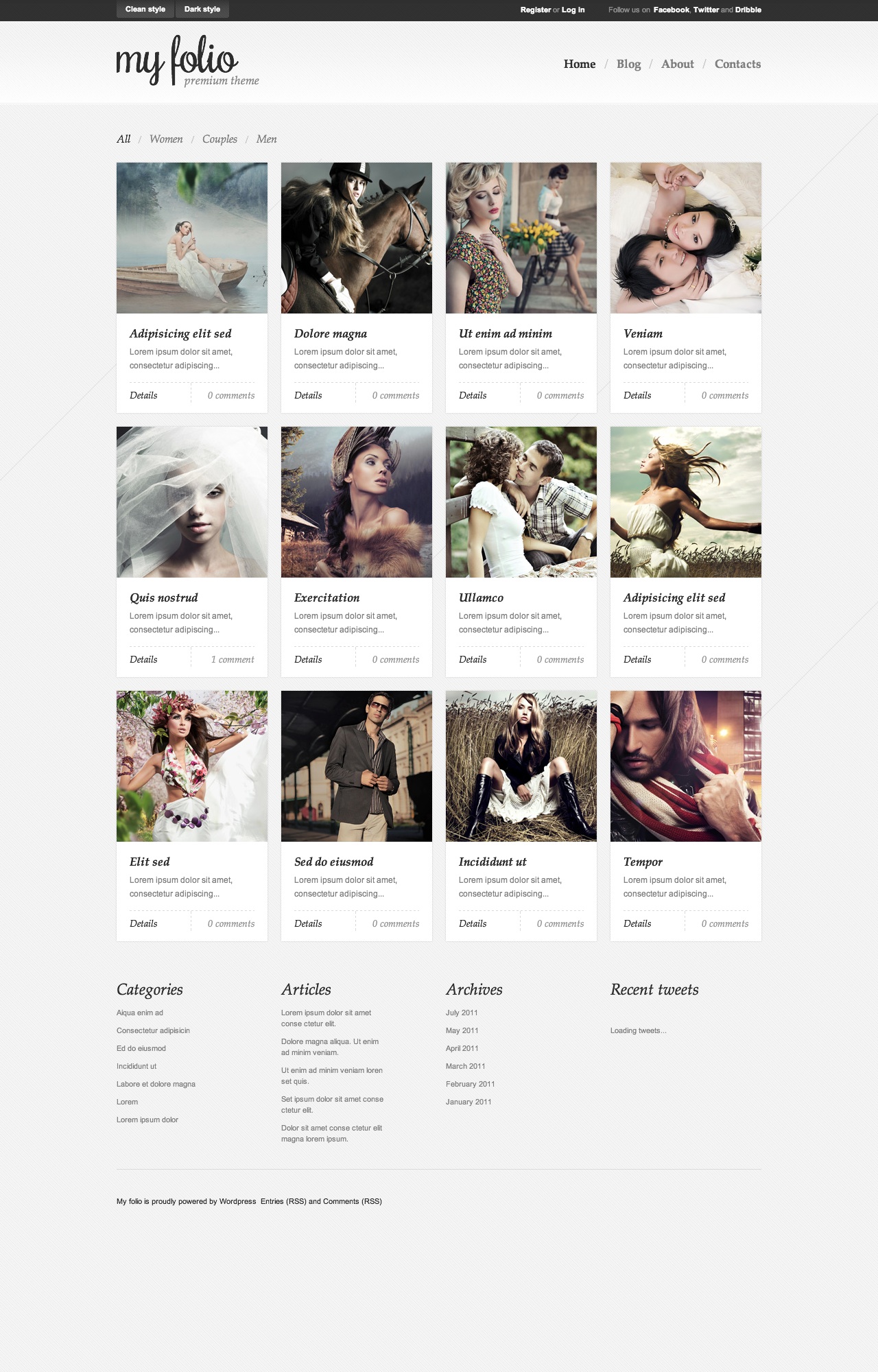 My folio | premium theme